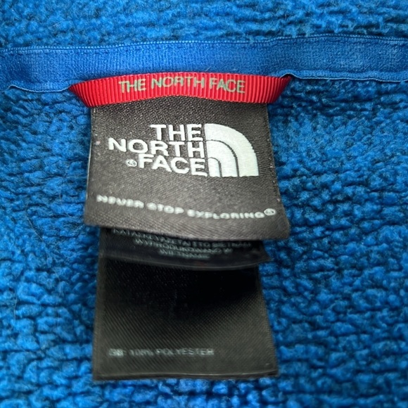 THE NORTH FACE LONG SLEEVE PULLOVER 1/4 ZIP BLUE SWEATER MEN’s Size Large - Picture 4 of 7